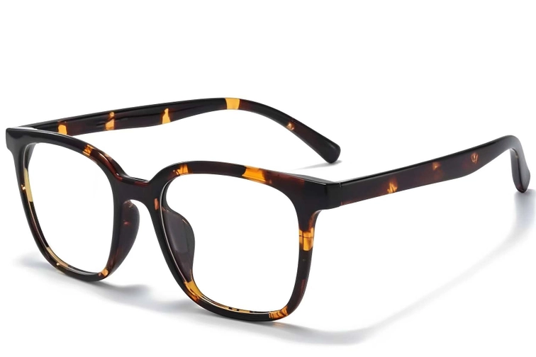 Rectangular Tortoiseshell TR90 Glasses #BS1025-0379