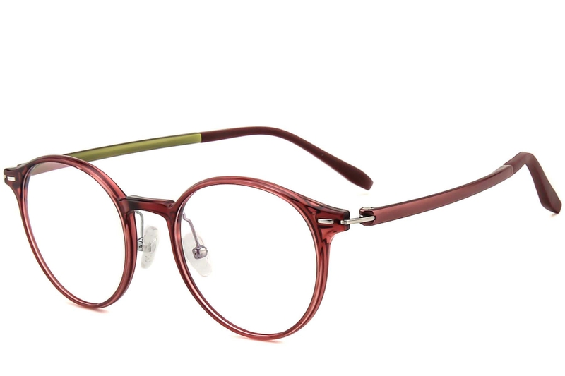 Oval Red Ultem Glasses #BS1025-0392