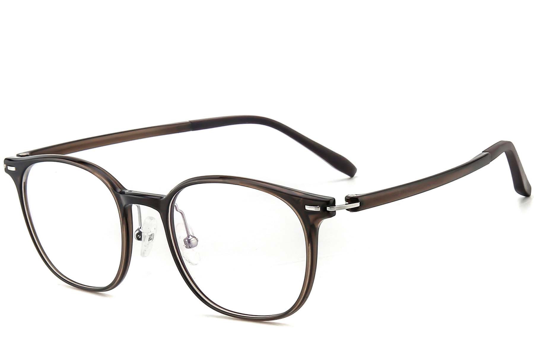 Oval Brown Ultem Glasses #BS1025-0399