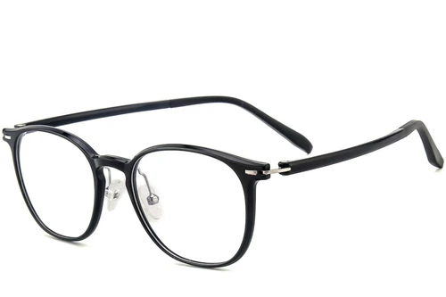 Oval Black Ultem Glasses #BS1025-0405