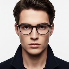 Gafas Ultem ovaladas negras #BS1025-0406