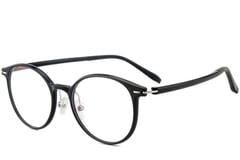 Oval Black Ultem Glasses #BS1025-0409