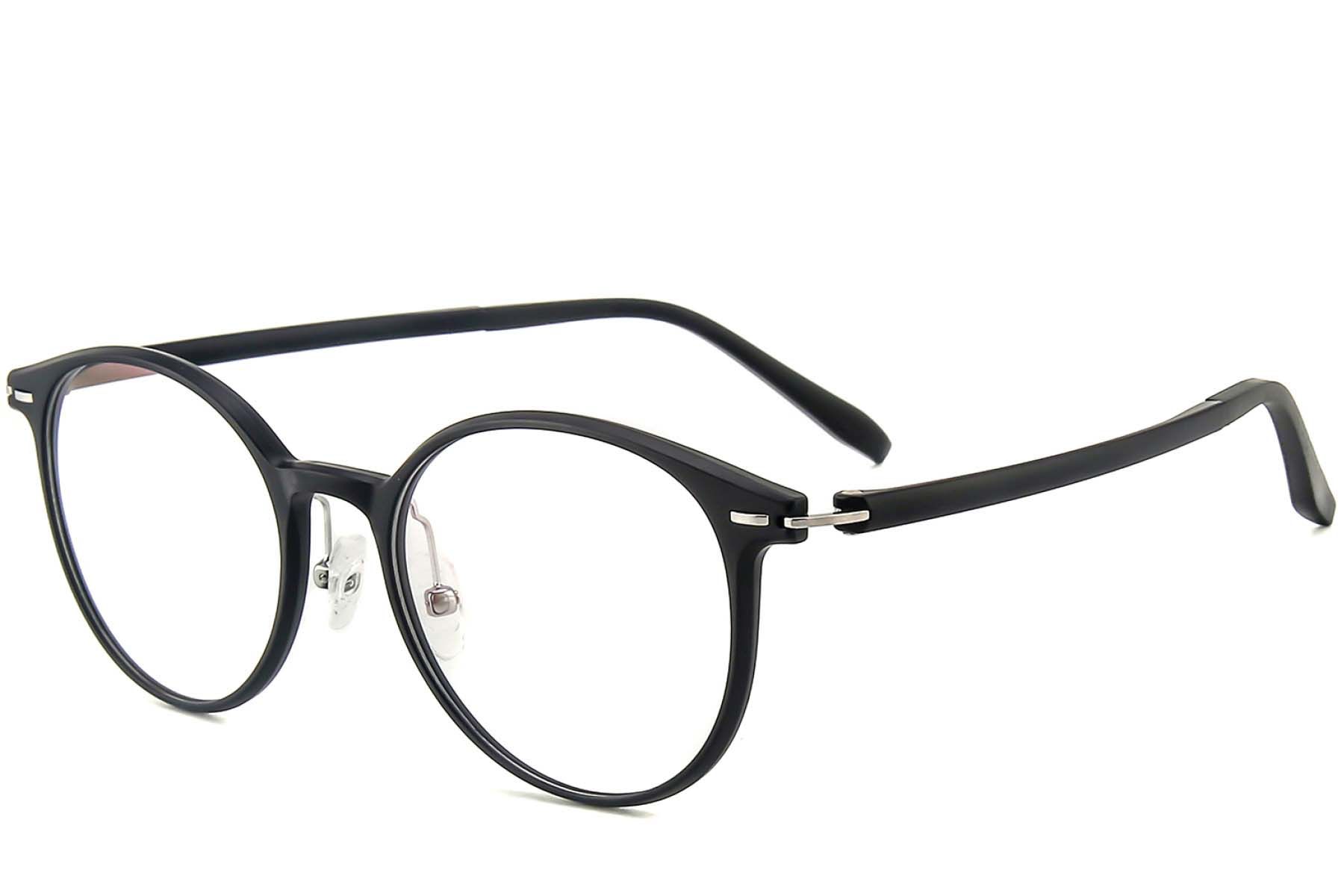 Oval Black Ultem Glasses #BS1025-0410
