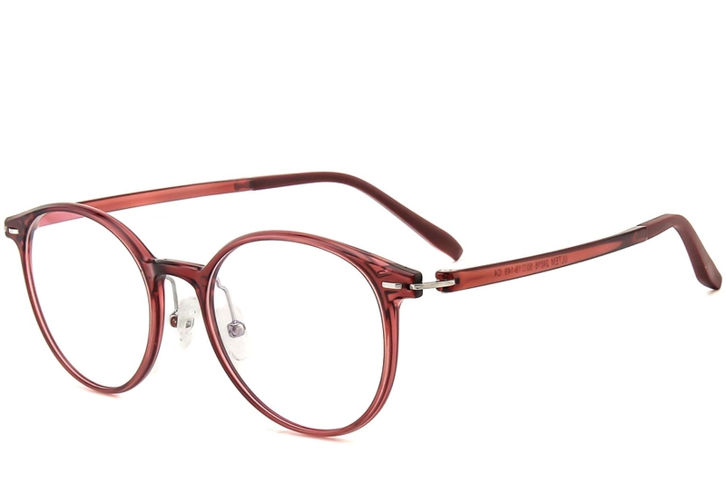 Oval Red Ultem Glasses #BS1025-0412