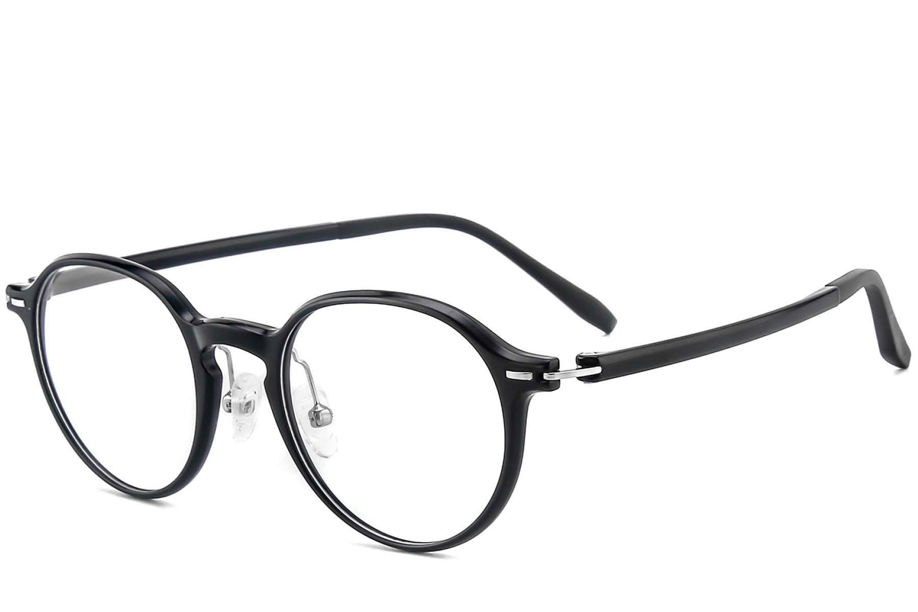 Oval Black Ultem Glasses #BS1025-0414