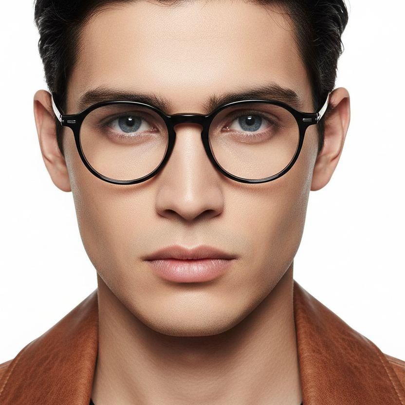 Gafas Ultem ovaladas negras #BS1025-0414