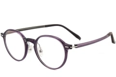 Oval Purple Ultem Glasses #BS1025-0418