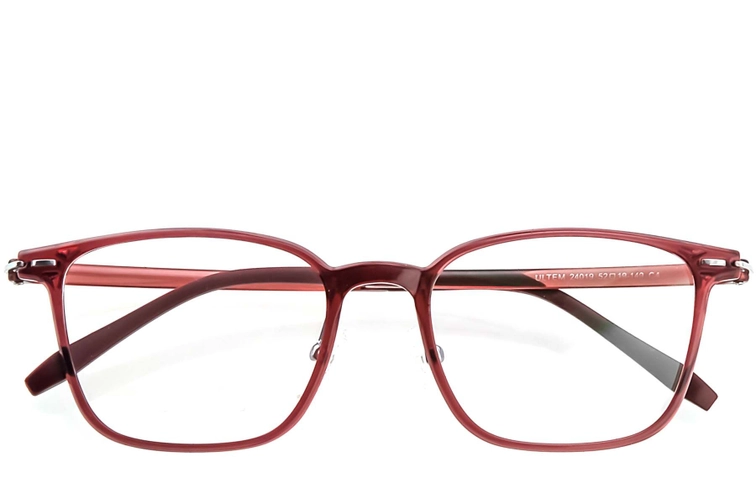 Rectangular Red Ultem Glasses #BS1025-0427