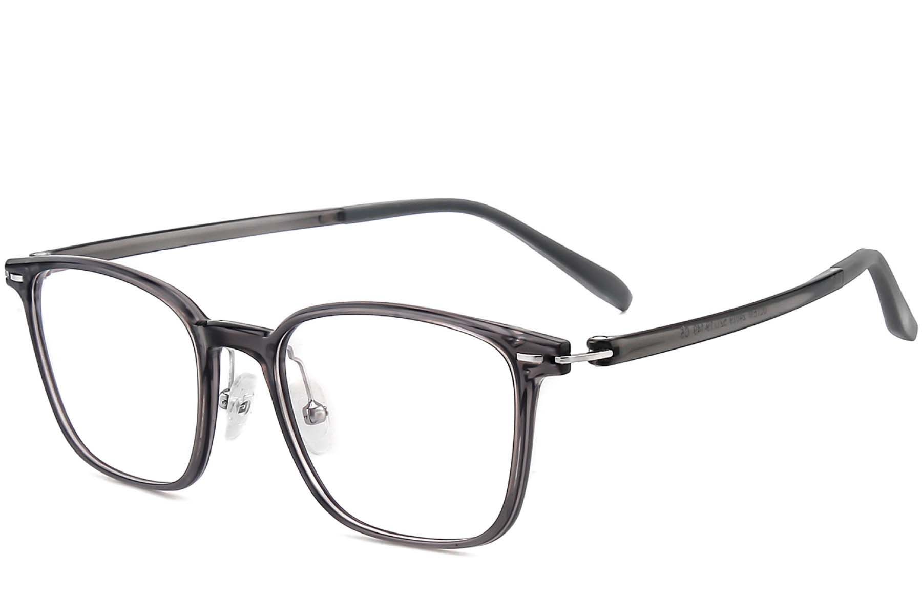 Lunettes rectangulaires grises Ultem #BS1025-0428