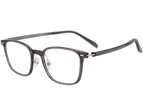 Lunettes rectangulaires grises Ultem #BS1025-0428