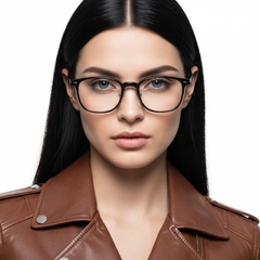 Gafas Ultem rectangulares negras #BS1025-0429