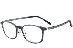 Rectangular Blue Ultem Glasses #BS1025-0431