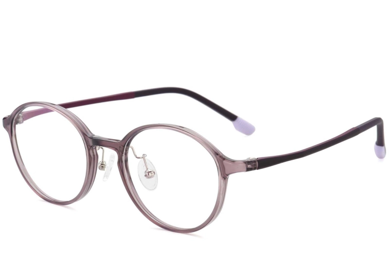 Round Purple Ultem Glasses #BS1025-0444