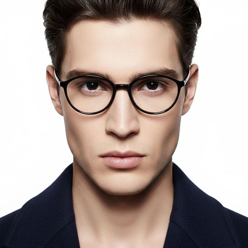 Gafas Ultem ovaladas negras #BS1025-0446