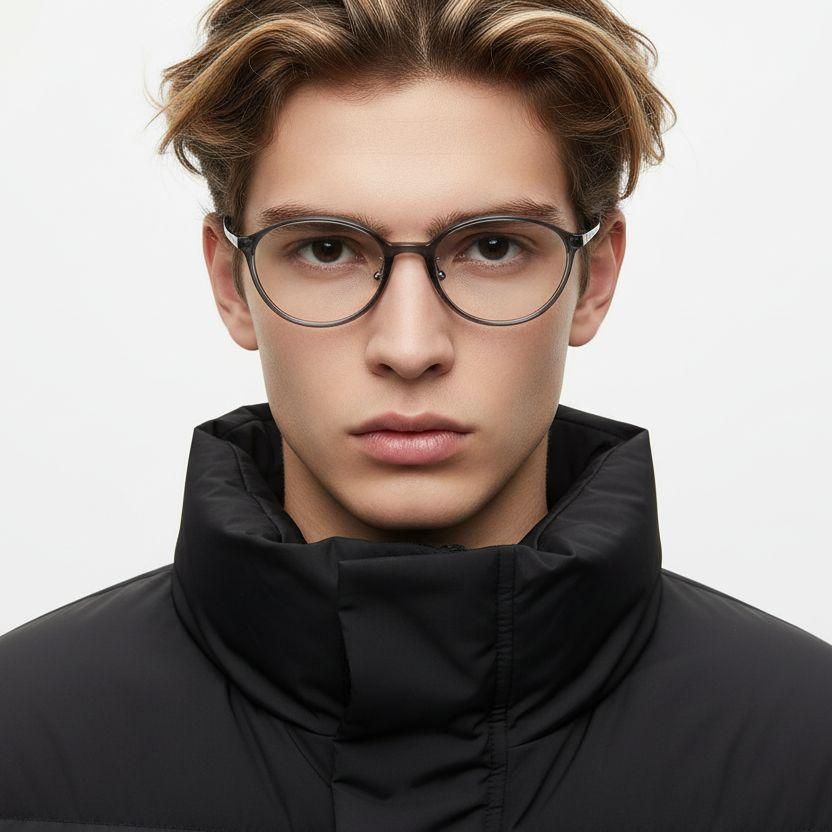 Oval Grey Ultem Glasses #BS1025-0447