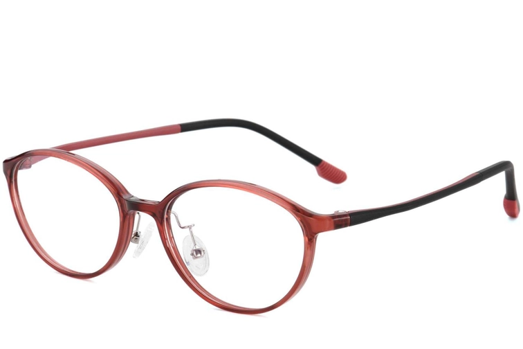 Gafas Ultem ovaladas rojas #BS1025-0448