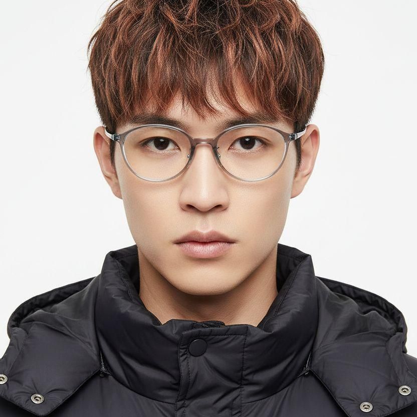 Oval Blue Ultem Glasses #BS1025-0451