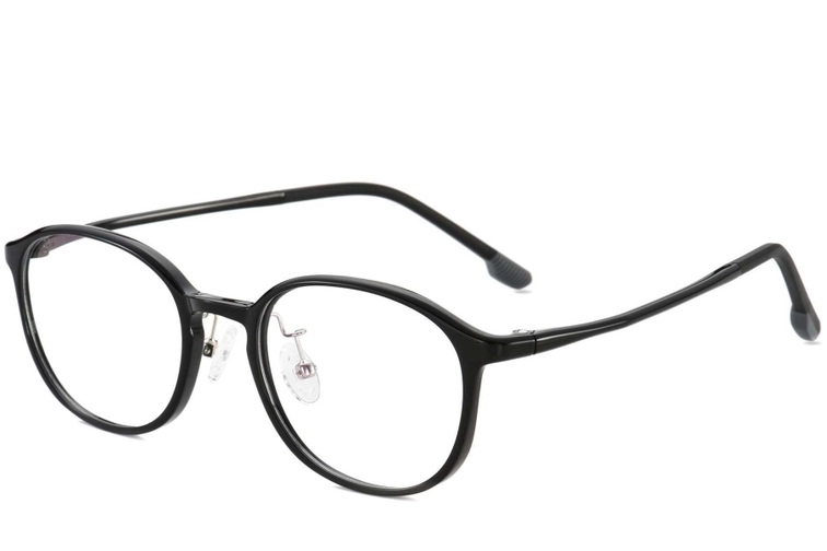Oval Black Ultem Glasses #BS1025-0452