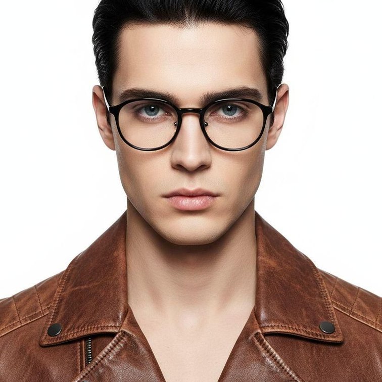 Gafas Ultem ovaladas negras #BS1025-0452