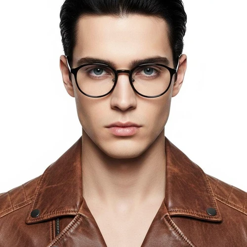 Oval Black Ultem Glasses #BS1025-0452