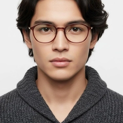 Gafas Ultem ovaladas rojas #BS1025-0454