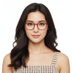 Gafas Ultem ovaladas rojas #BS1025-0454