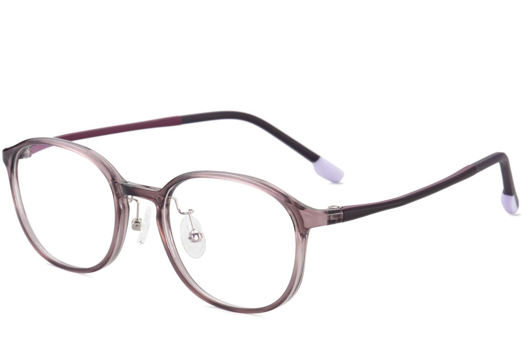 Oval Purple Ultem Glasses #BS1025-0456