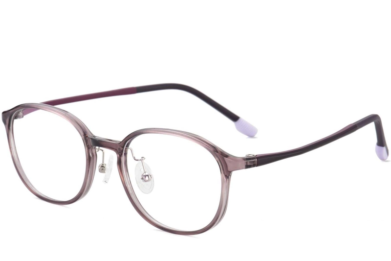 Oval Purple Ultem Glasses #BS1025-0456