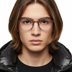 Ovale lila Ultem-Brille #BS1025-0456