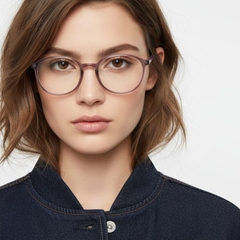 Ovale lila Ultem-Brille #BS1025-0456