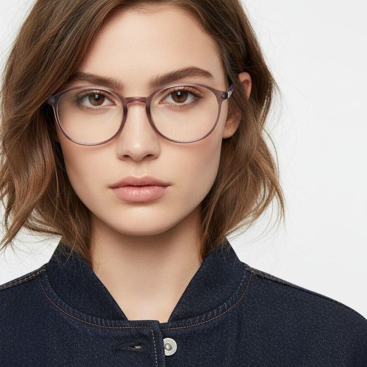 Oval Purple Ultem Glasses #BS1025-0456