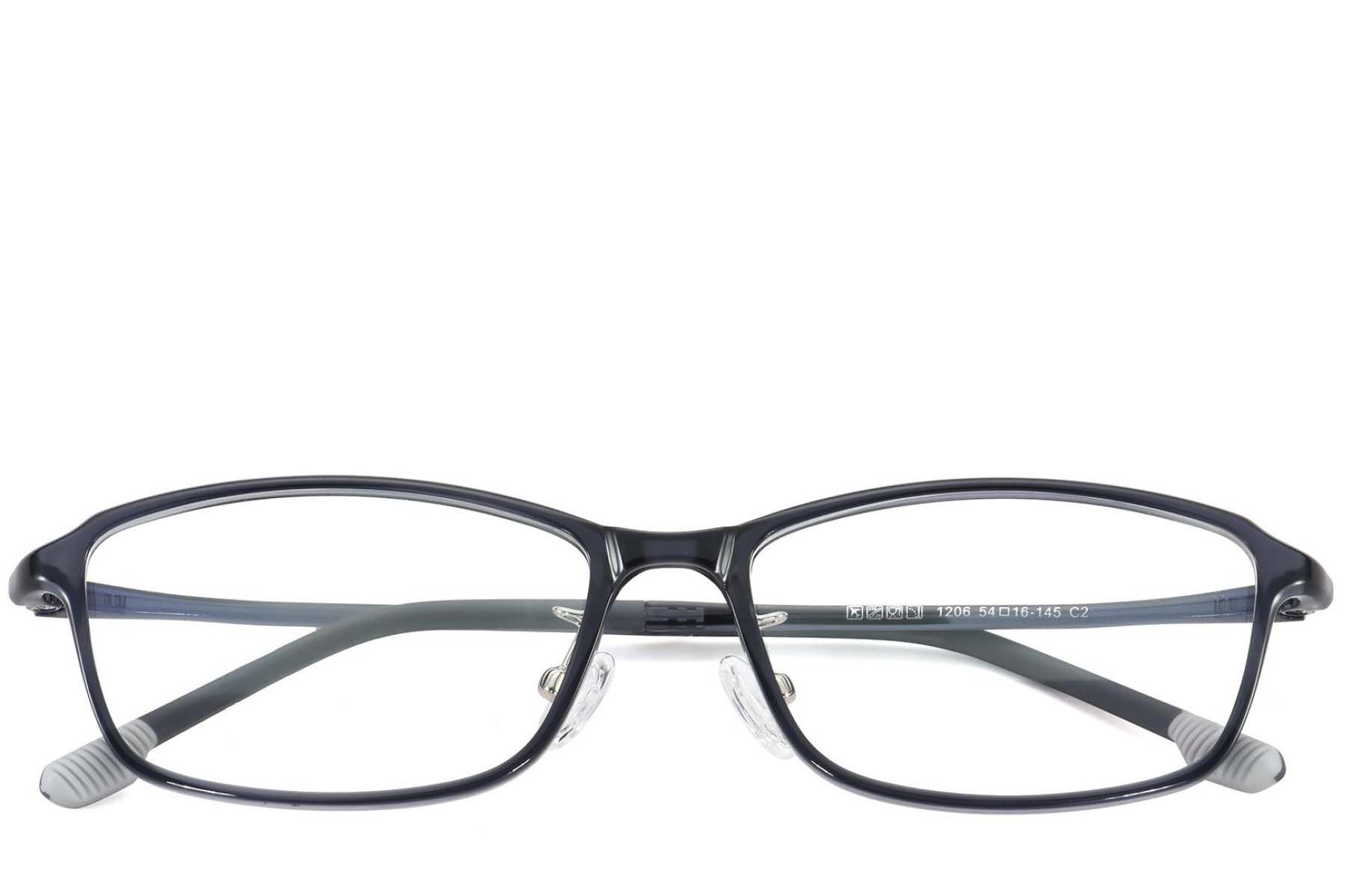 Rectangular Grey Ultem Glasses #BS1025-0458