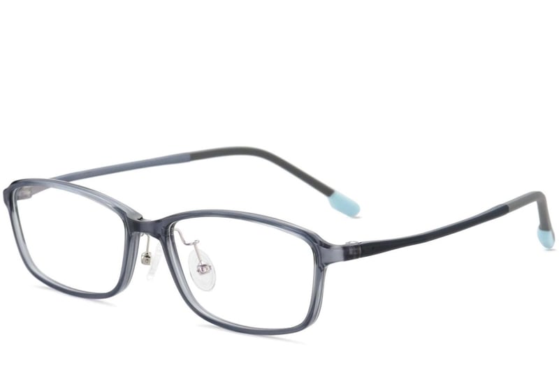 Rectangular Blue Ultem Glasses #BS1025-0459