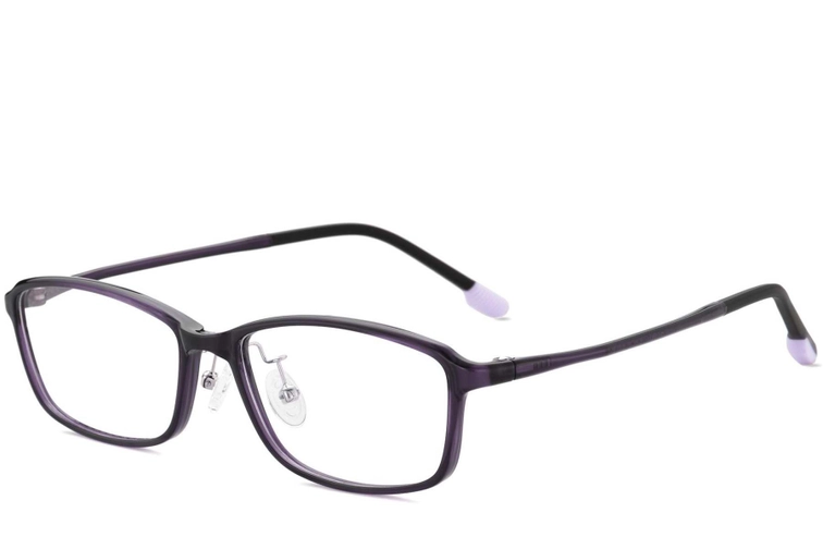 Rectangular Purple Ultem Glasses #BS1025-0461