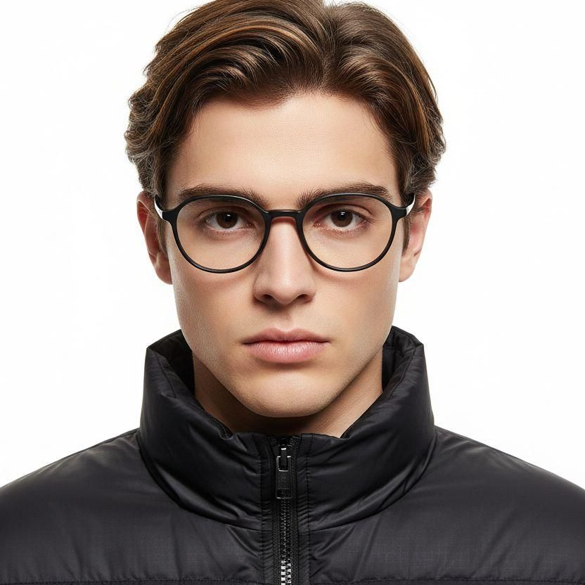 Gafas Ultem ovaladas negras #BS1025-0462