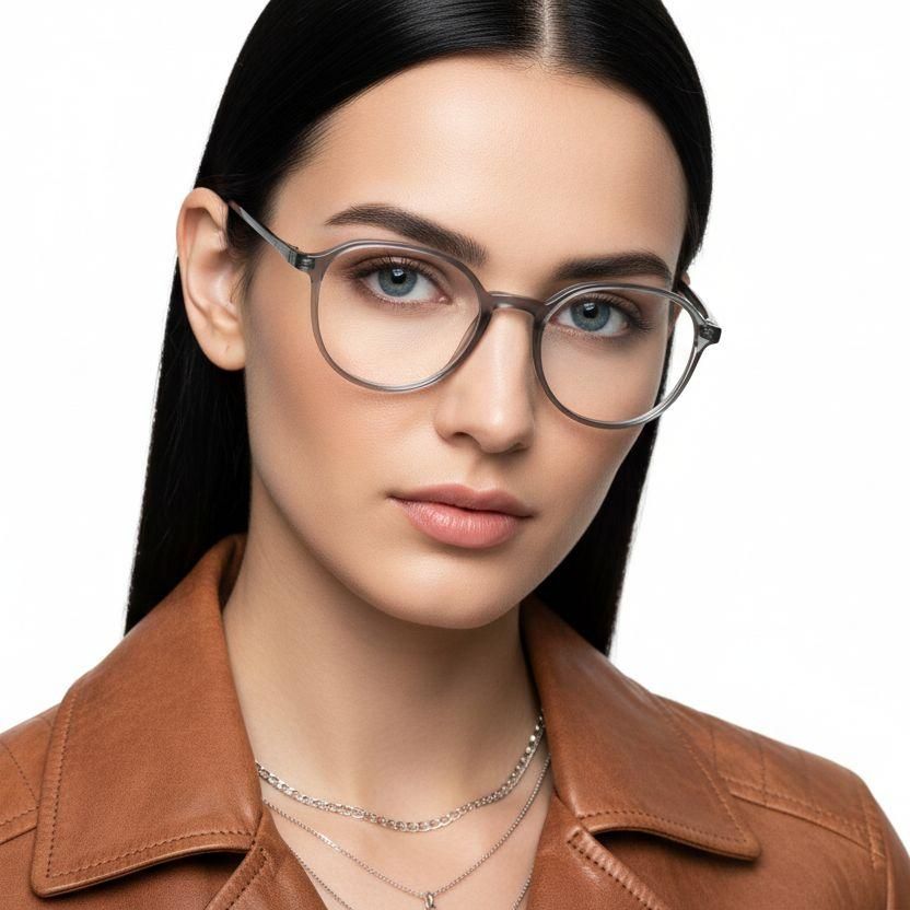 Oval Grey Ultem Glasses #BS1025-0463
