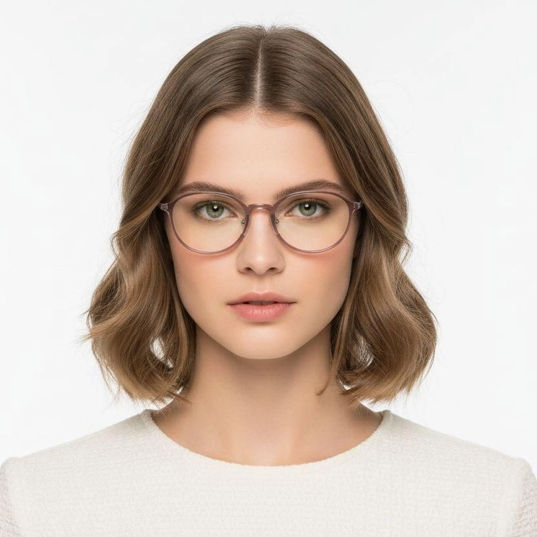Oval Pink Ultem Glasses #BS1025-0465