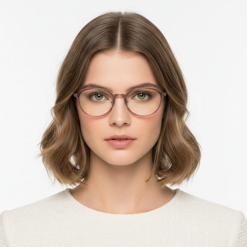 Lunettes ovales roses Ultem #BS1025-0465