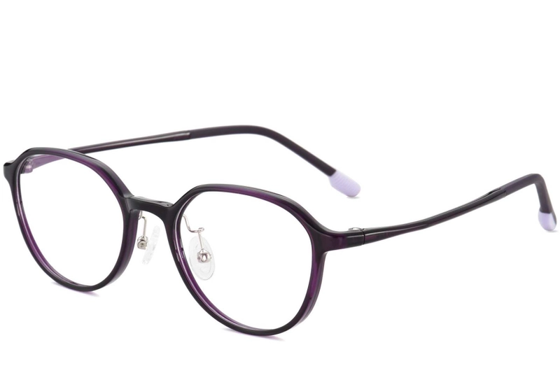 Oval Purple Ultem Glasses #BS1025-0466
