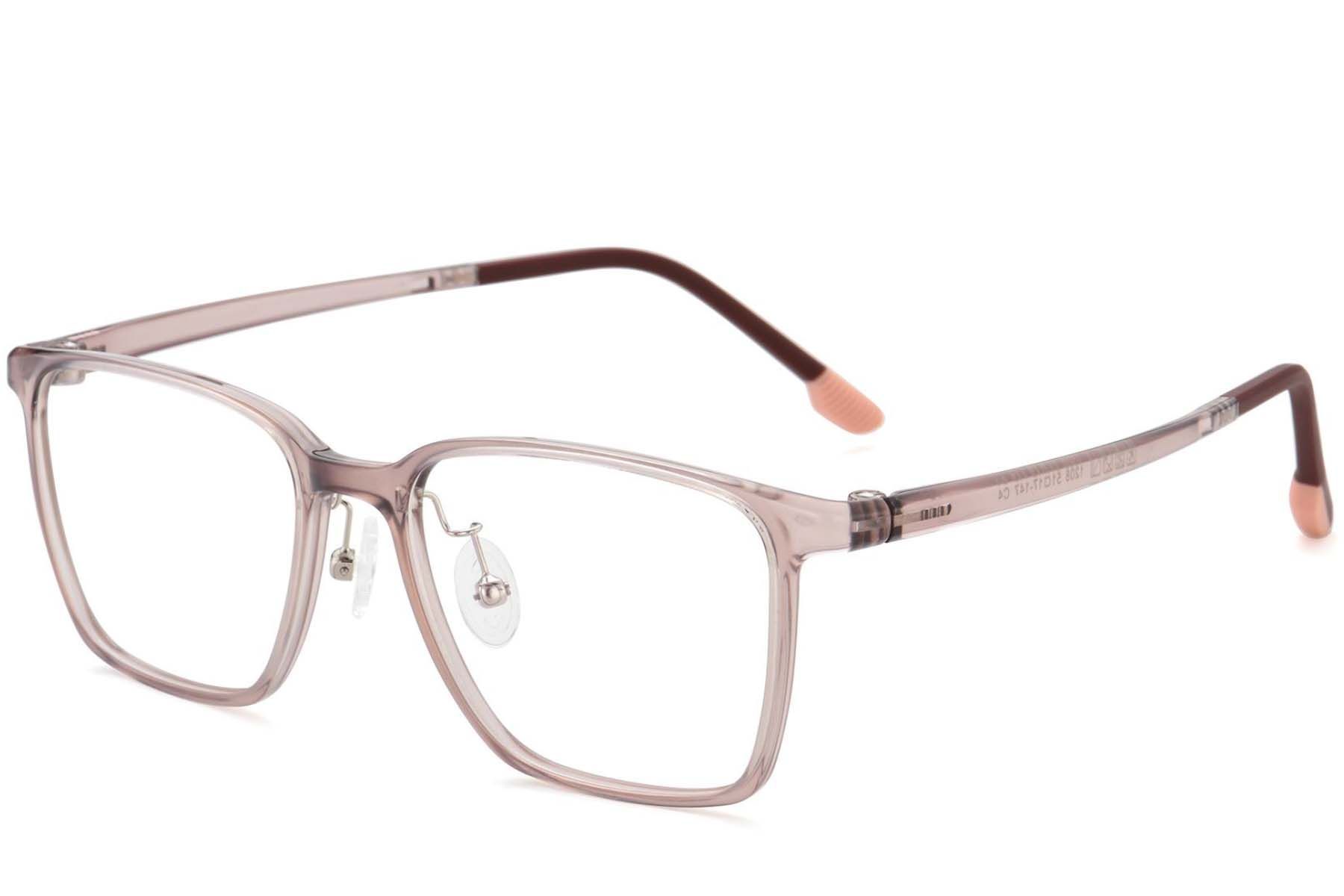 Rectangular Pink Ultem Glasses #BS1025-0470