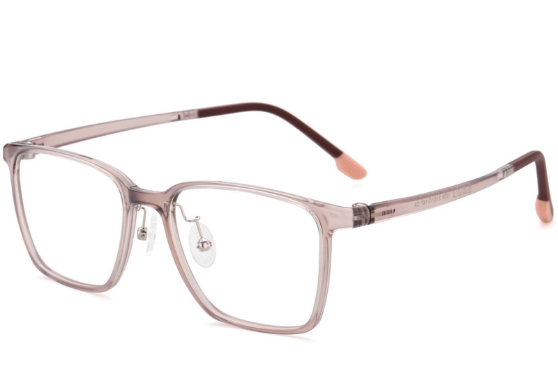 Rectangular Pink Ultem Glasses #BS1025-0470
