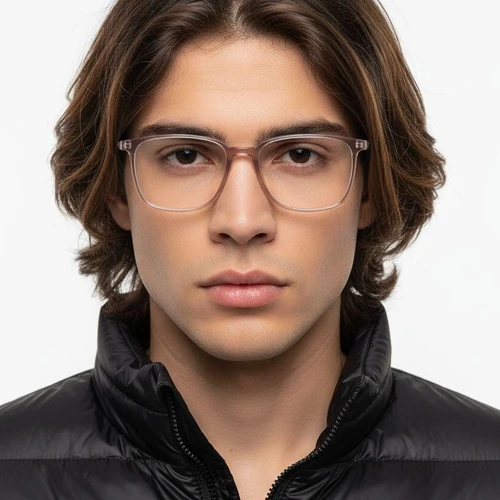 Rechteckige rosa Ultem-Brille #BS1025-0470