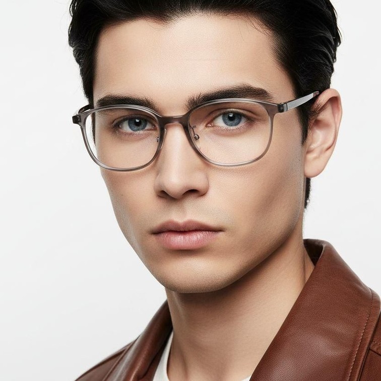 Oval Grey Ultem Glasses #BS1025-0473