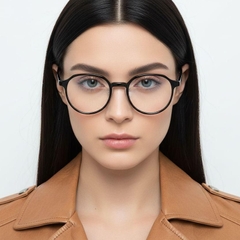 Runde schwarze Ultem-Brille #BS1025-0477