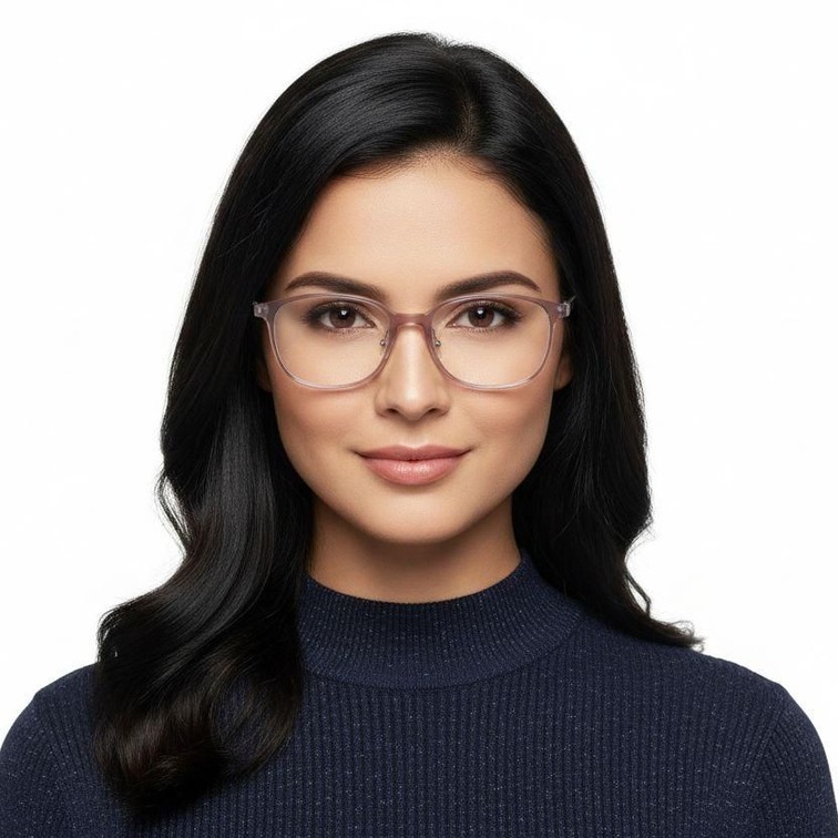 Oval Pink Ultem Glasses #BS1025-0475