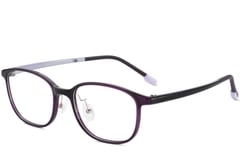 Oval Purple Ultem Glasses #BS1025-0476