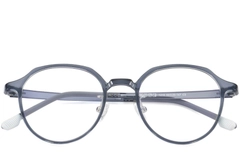 Round Blue Ultem Glasses #BS1025-0479