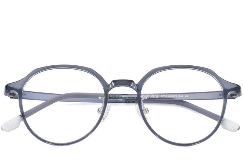 Round Blue Ultem Glasses #BS1025-0479
