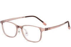 Rectangular Pink Ultem Glasses #BS1025-0485