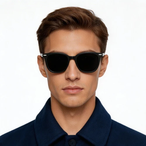 Lunettes de soleil intelligentes électrochromes AG11 noires TR90 avec IA #BS1223-0001